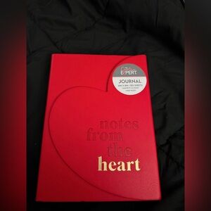Red Heart Journal with Gold Text planners